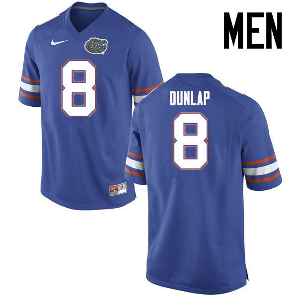 Men Florida Gators #8 Carlos Dunlap College Football Jerseys Sale-Blue - Click Image to Close